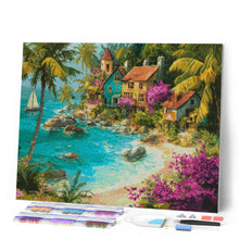 Load image into Gallery viewer, Diamond Painting - Tropical Seaside Village
