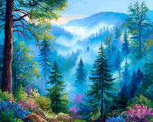 Load image into Gallery viewer, Diamond Painting - Misty Pine Valley