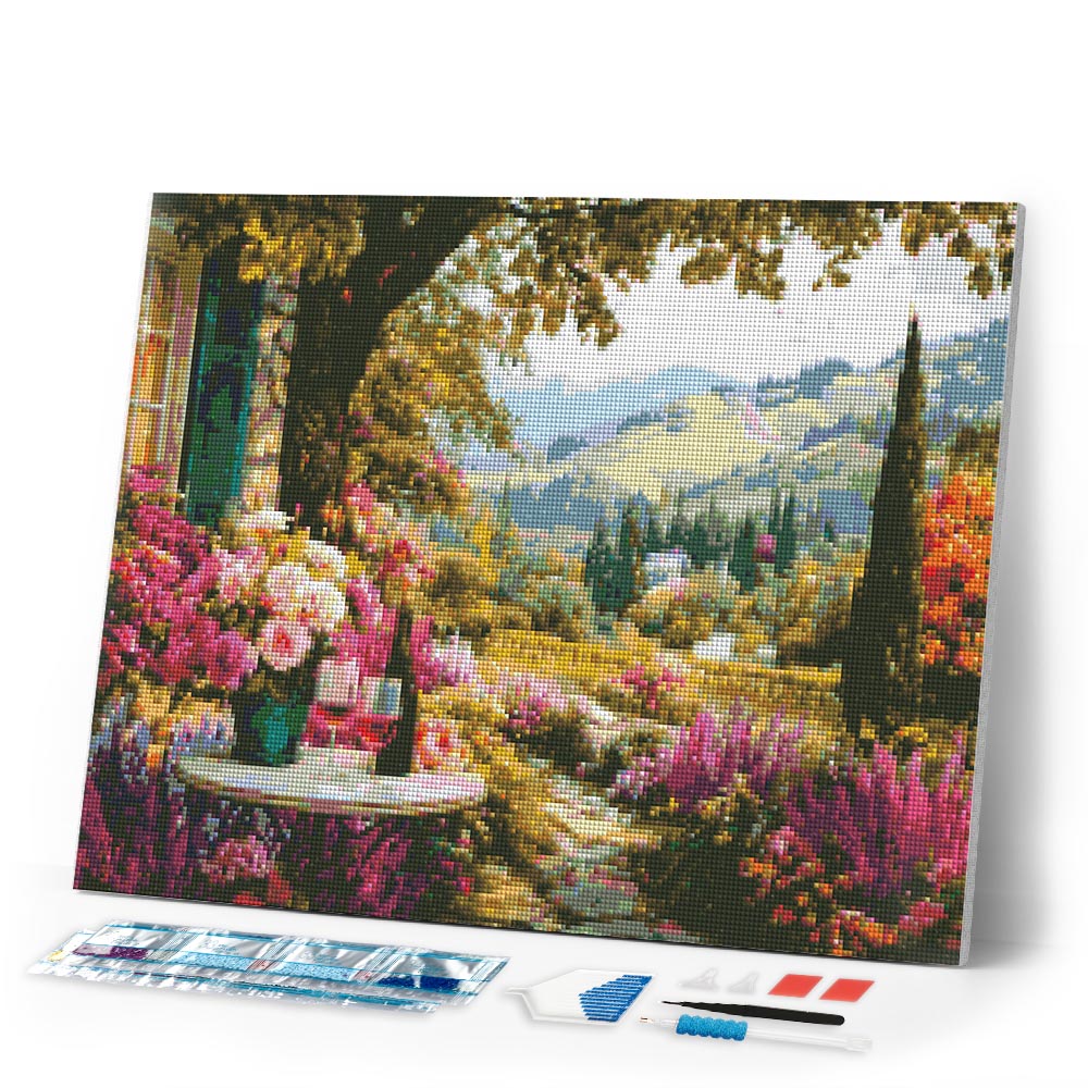 Diamond Painting - Wine by the Garden