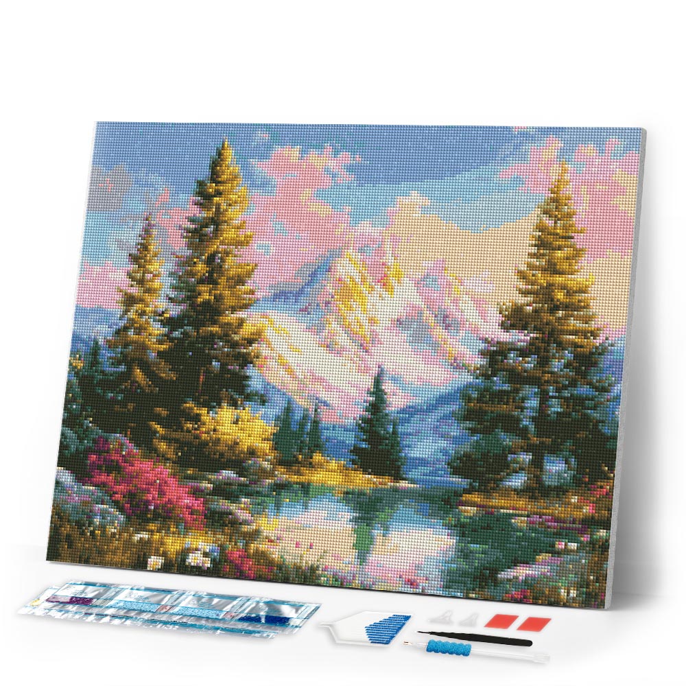 Diamond Painting - Alpine Sunset Glow