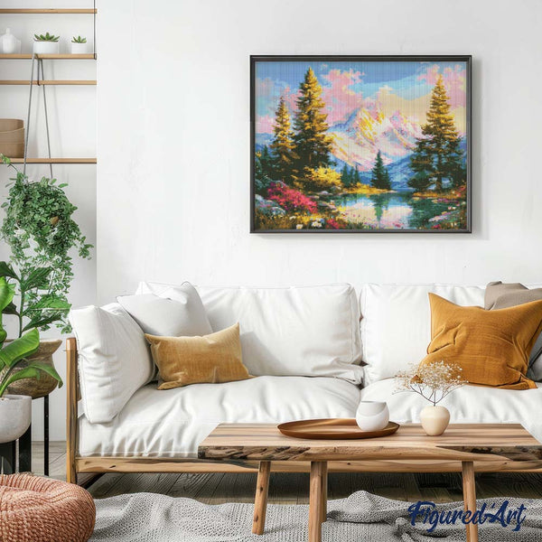 Diamond Painting - Alpine Sunset Glow