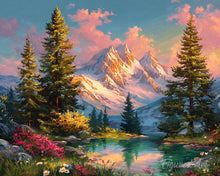 Load image into Gallery viewer, Diamond Painting - Alpine Sunset Glow