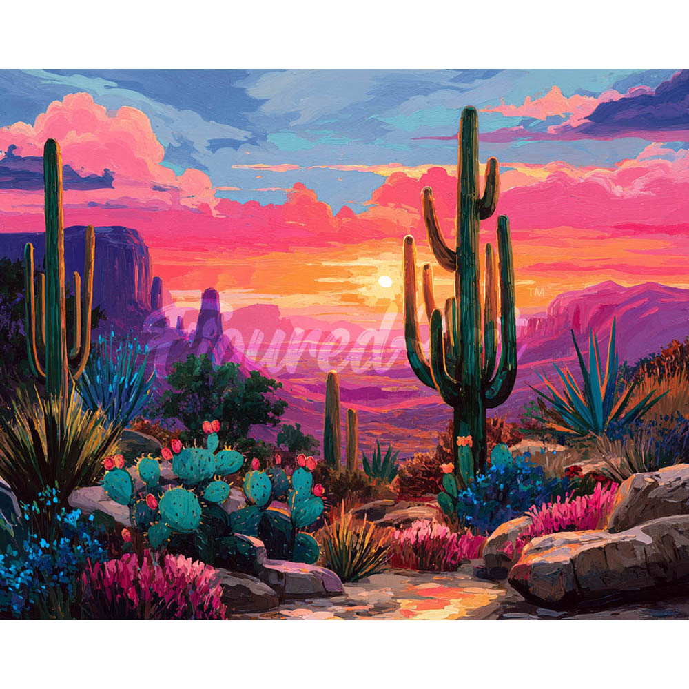 Diamond Painting - Colorful Desert Landscape