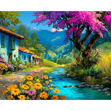 Load image into Gallery viewer, Diamond Painting - Colorful Village Stream