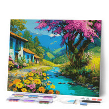 Load image into Gallery viewer, Diamond Painting - Colorful Village Stream
