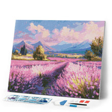 Load image into Gallery viewer, Diamond Painting - Lavender Fields at Dusk