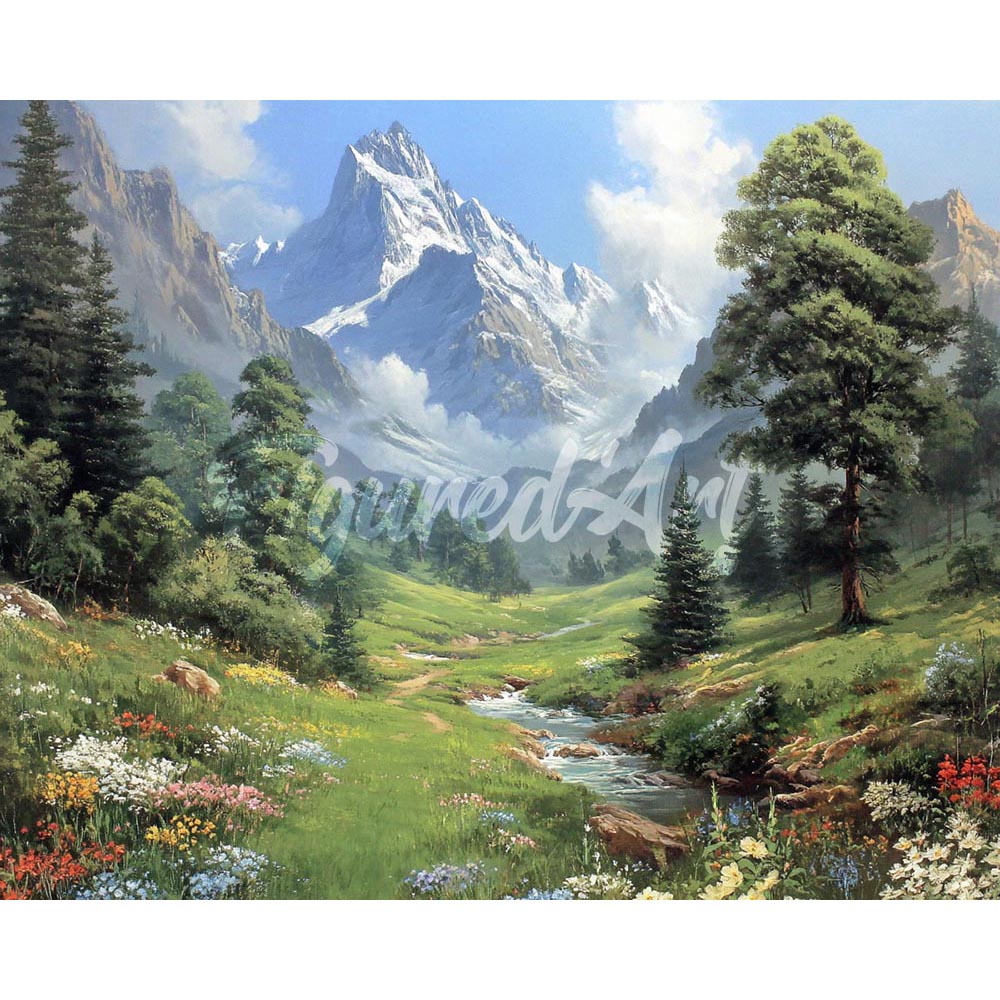 Diamond Painting - Glacier Creek