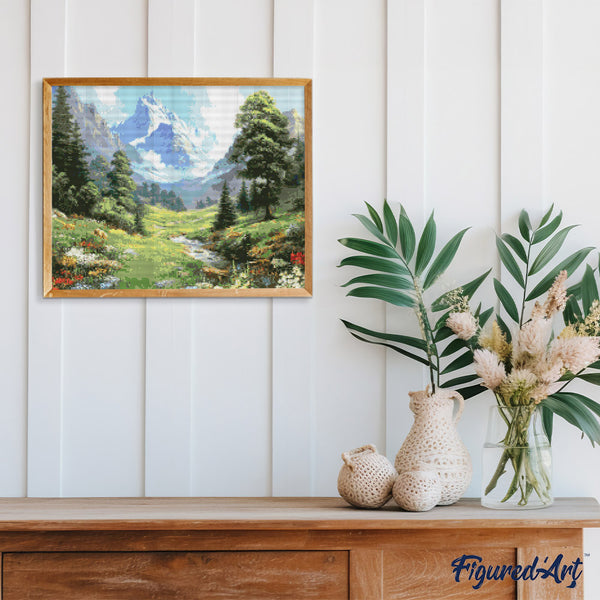 Diamond Painting - Glacier Creek