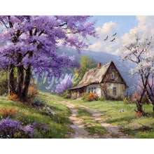 Load image into Gallery viewer, Diamond Painting - Cottage on Jacaranda Way