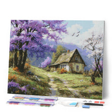 Load image into Gallery viewer, Diamond Painting - Cottage on Jacaranda Way