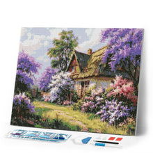 Load image into Gallery viewer, Diamond Painting - Lilac Garden Cottage