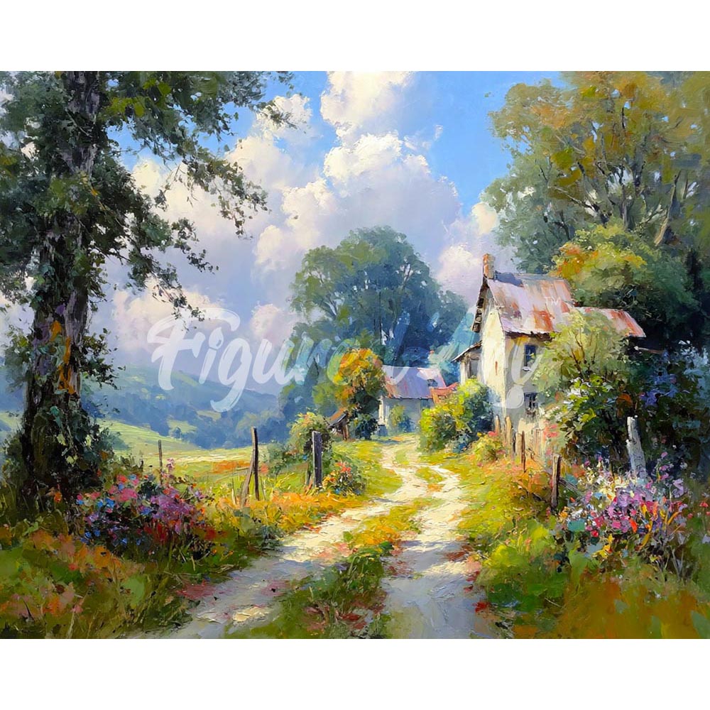 Diamond Painting - Country Lane in Bloom