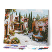 Load image into Gallery viewer, Diamond Painting - White Villa Courtyard