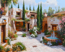 Load image into Gallery viewer, Diamond Painting - White Villa Courtyard