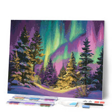 Load image into Gallery viewer, Diamond Painting - Aurora Forest