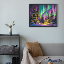 Load image into Gallery viewer, Diamond Painting - Aurora Forest