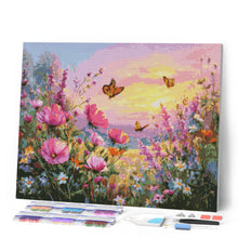 Load image into Gallery viewer, Diamond Painting - Sunset Among Wildflowers