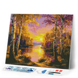 Diamond Painting - Radiant Birch Lake