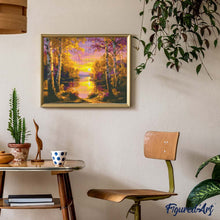Load image into Gallery viewer, Diamond Painting - Radiant Birch Lake