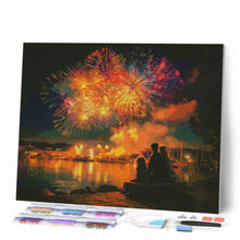 Load image into Gallery viewer, Diamond Painting - Family and Fireworks