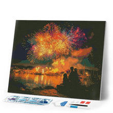 Load image into Gallery viewer, Diamond Painting - Family and Fireworks