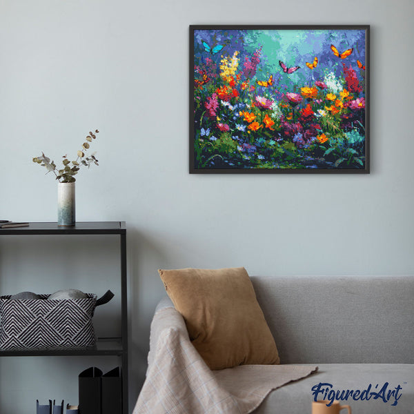Diamond Painting - Colorful Butterfly Garden