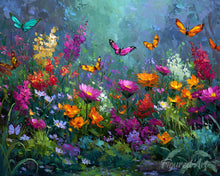 Load image into Gallery viewer, Diamond Painting - Colorful Butterfly Garden