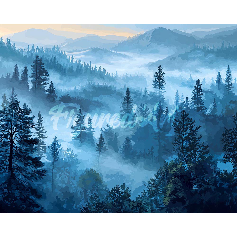 Diamond Painting - Mist in the Pines