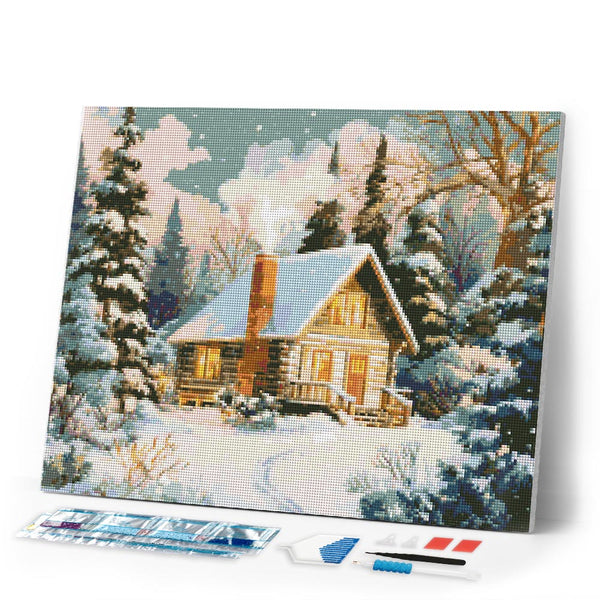Diamond Painting - Winter Cabin