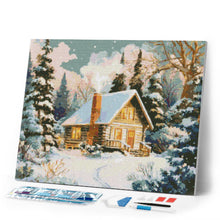 Load image into Gallery viewer, Diamond Painting - Winter Cabin