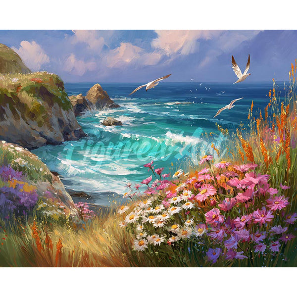 Diamond Painting - Oceanview in Bloom