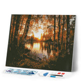 Diamond Painting - Golden Birch Lake