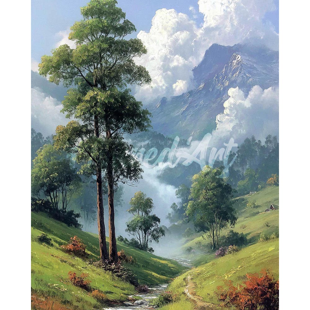 Diamond Painting - Misty Valley