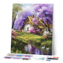 Load image into Gallery viewer, Diamond Painting - Jacaranda Cottage