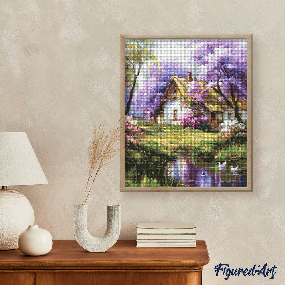 Diamond Painting - Jacaranda Cottage
