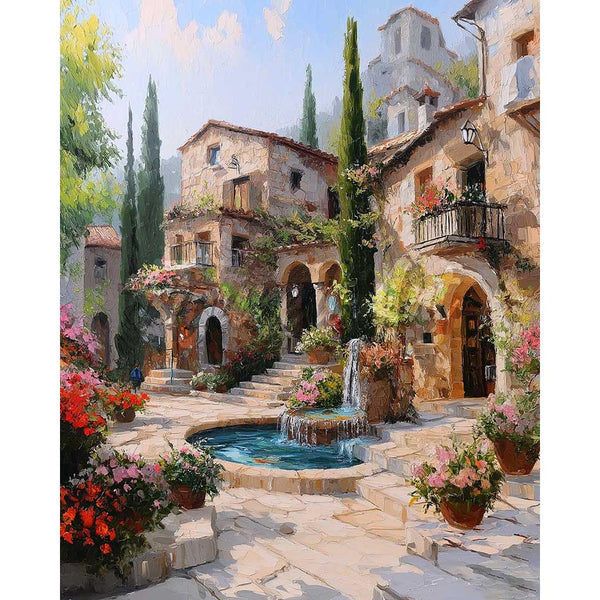 Diamond Painting - Mediterranean Villa