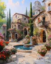 Load image into Gallery viewer, Diamond Painting - Mediterranean Villa