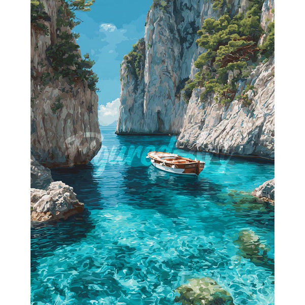 Diamond Painting - Peaceful Blue Cove