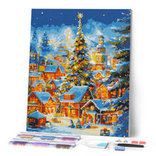 Load image into Gallery viewer, Diamond Painting - Sparkling Christmas Village