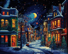 Load image into Gallery viewer, Diamond Painting - Crescent Over Winter