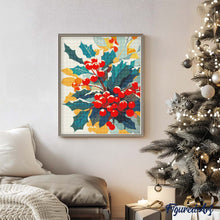 Load image into Gallery viewer, Diamond Painting - Snowy Holly