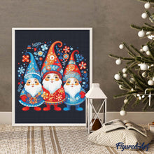 Load image into Gallery viewer, Diamond Painting - Gnome Trio