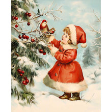Load image into Gallery viewer, Diamond Painting - Christmas Cute Girl 2