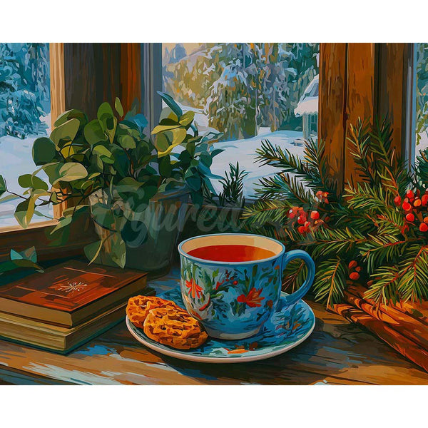 Diamond Painting - Winter Afternoon Tea