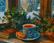 Load image into Gallery viewer, Diamond Painting - Winter Afternoon Tea