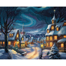Load image into Gallery viewer, Diamond Painting - Starry Christmas Village