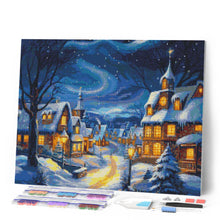 Load image into Gallery viewer, Diamond Painting - Starry Christmas Village