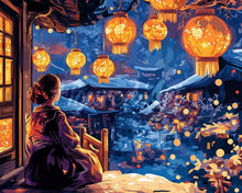 Load image into Gallery viewer, Diamond Painting - Lantern Festival Night