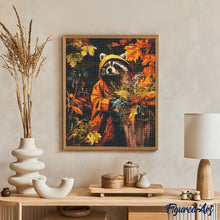 Load image into Gallery viewer, Diamond Painting - Raccoon in Raincoat