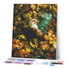 Load image into Gallery viewer, Diamond Painting - Eagle Among Golden Leaves